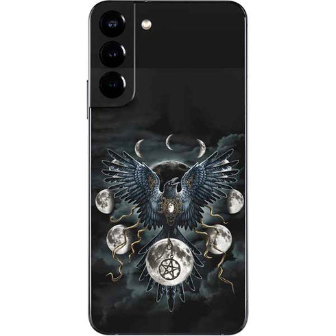 Crow and Moon Phases by Sarah Richter Galaxy S22 Plus Skin